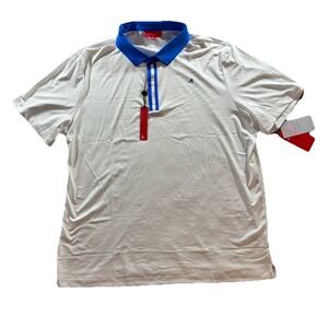NWT Redvanly Polo Shirt Mens XXL Bright White Monroe Performance Golf Stretch